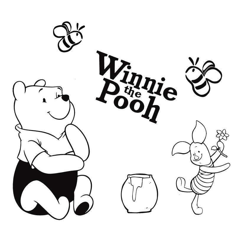 楽天市場 送料無料 Winnie The Pooh プーさん ピグレット ウォールステッカー 775 Decoste