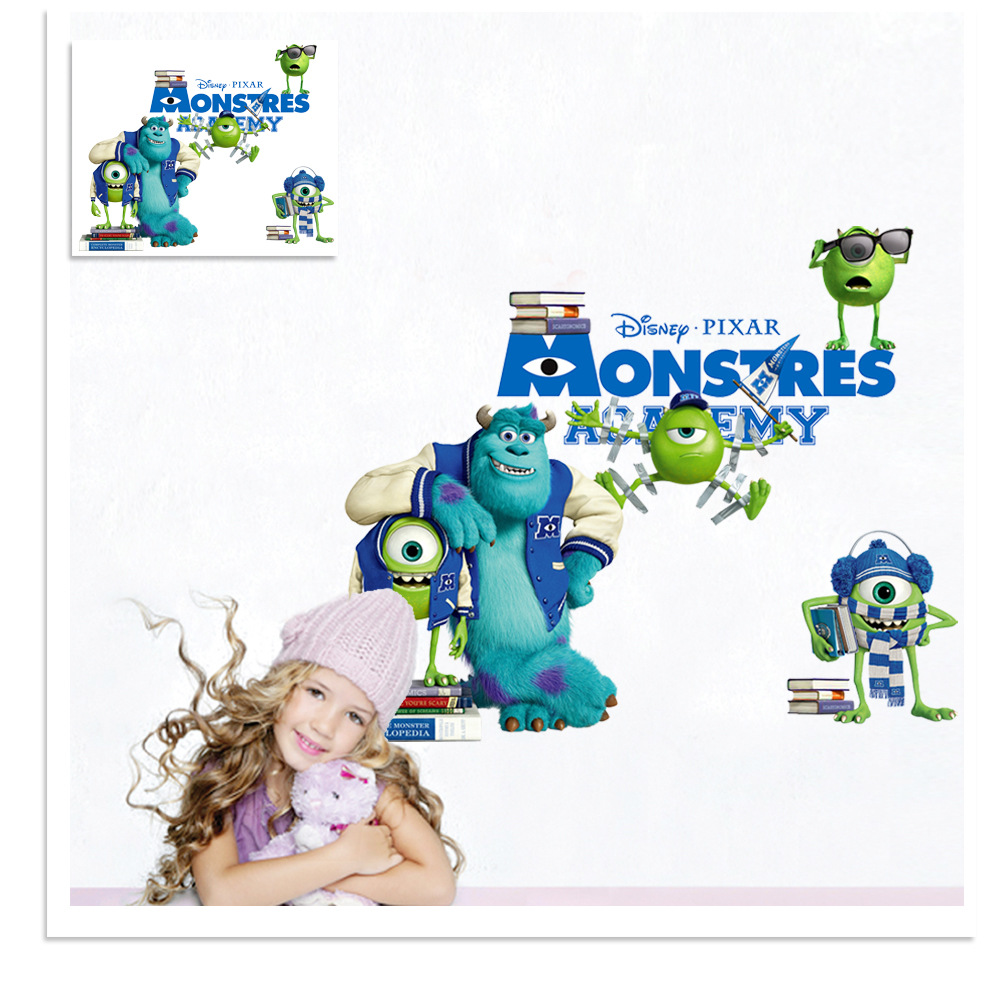 楽天市場 送料無料 Disney Monstres ディズニー モンスターズインク アカデミー 壁紙 ウォールステッカー 25 70cm 162 Decoste