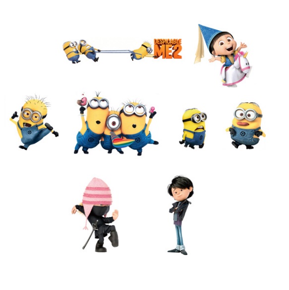楽天市場 送料無料 Minionsミニオン Me2 ウォールステッカー 30 70cm 732 Decoste