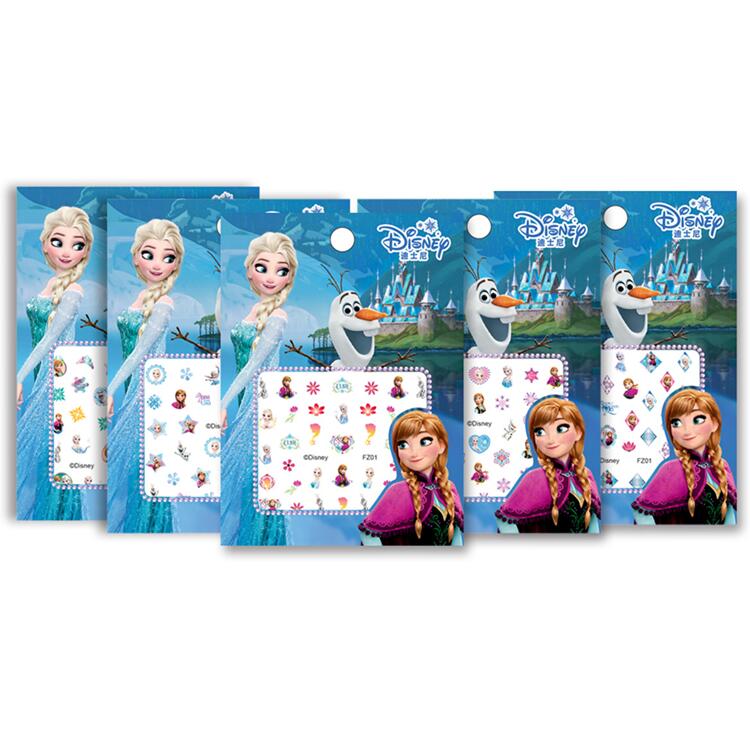 【送料無料】アナと雪の女王　Frozen　ネイルステッカー　Disney プリンセス　ウォルト・ディズニー ネイルシール　約11*8cm　全5種類からランダムで1種類　　G288画像