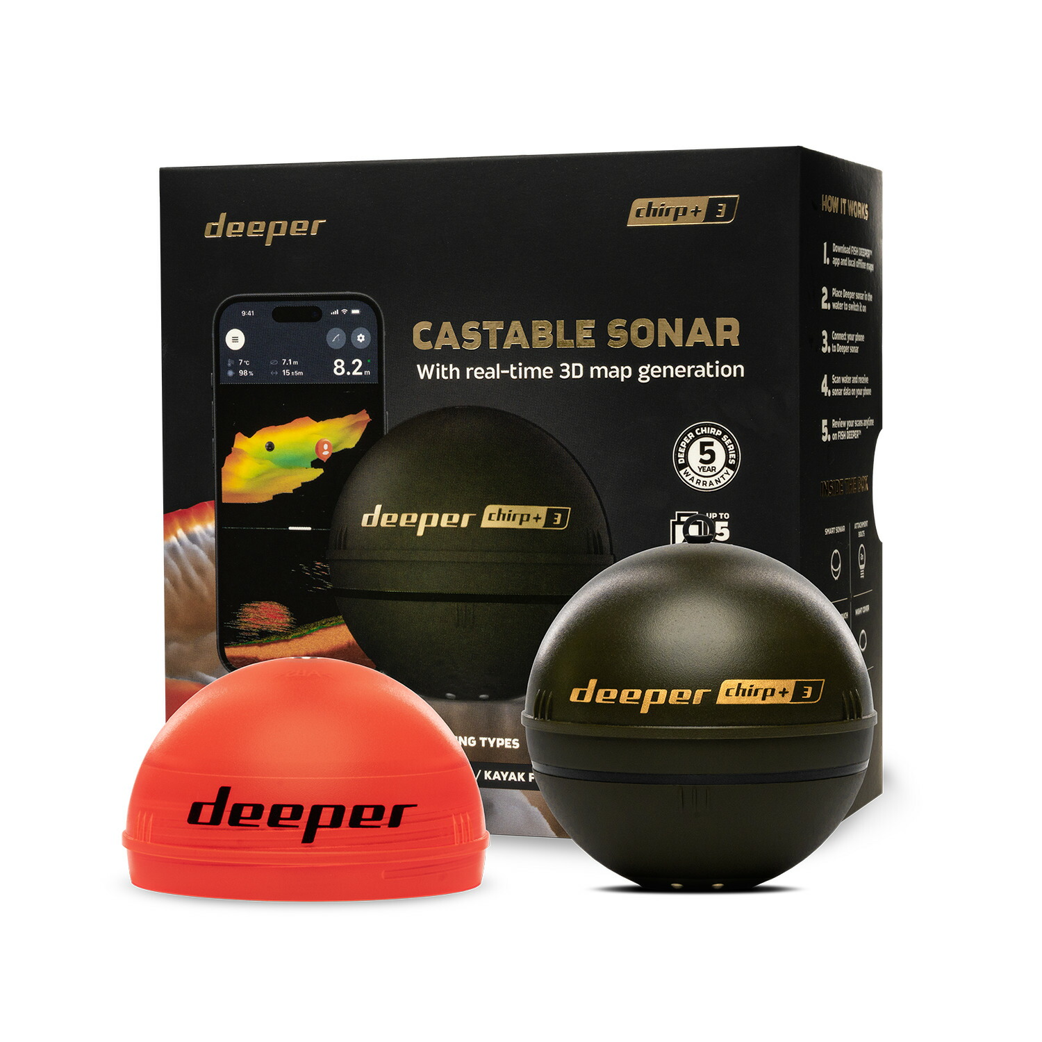 Deeper　ディーパーチープ2 Deeper CHIRP+2（ディーパーチャープ＋2）ワイヤレススマート