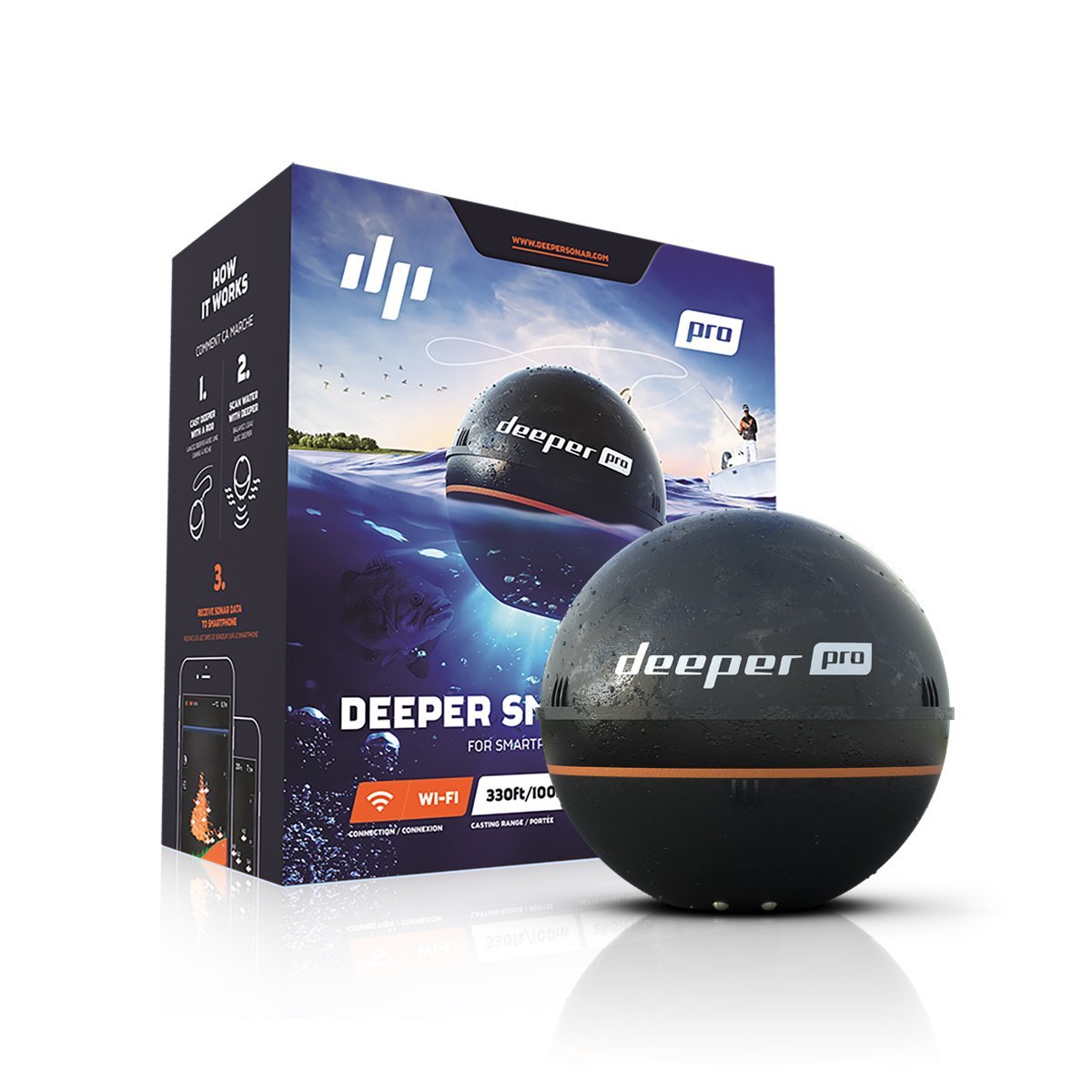 楽天市場】Deeper PRO+ 2 ワイヤレススマート魚群探知機 : BalticVision楽天市場店