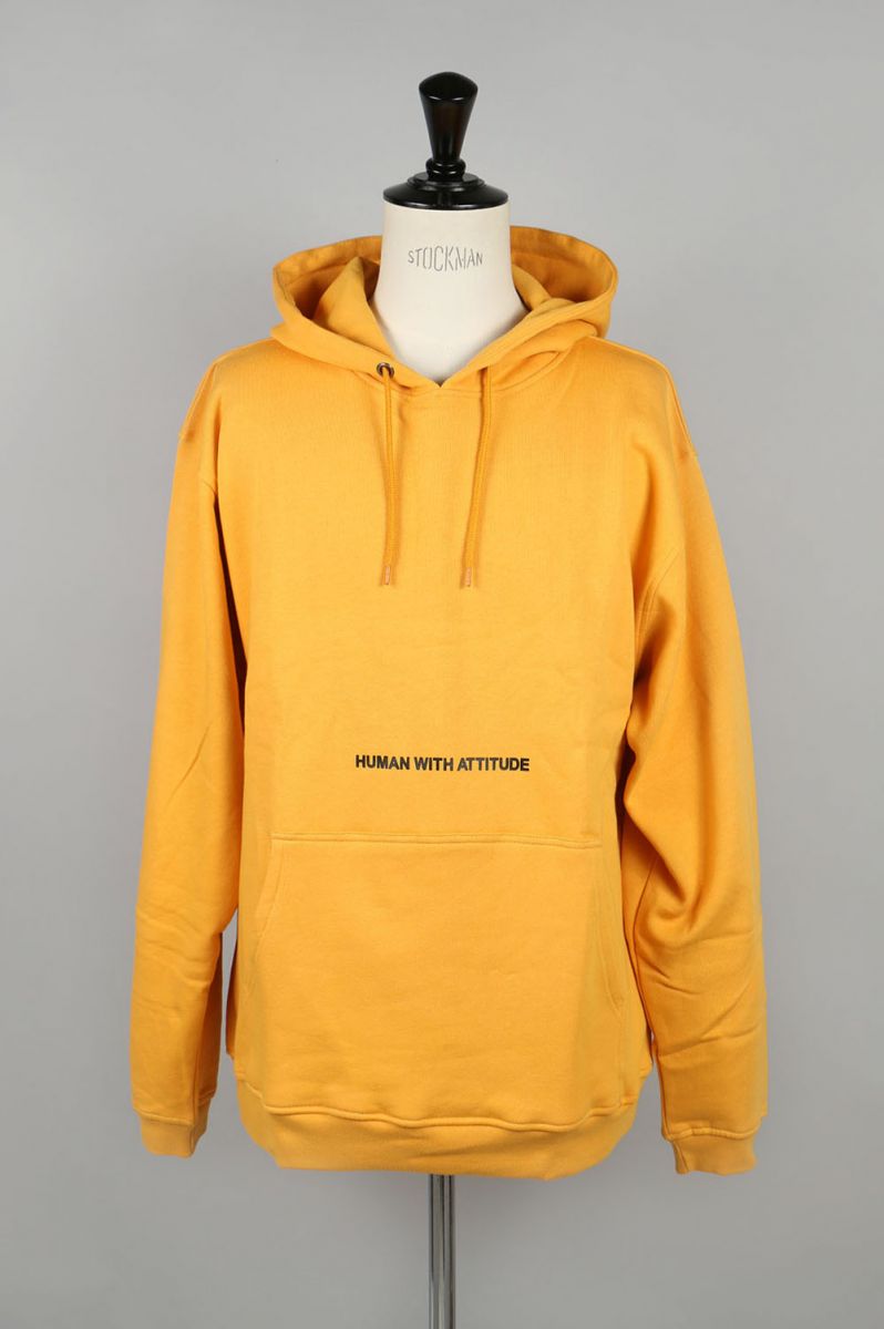yellow hoodie with sunflowers on sleeves