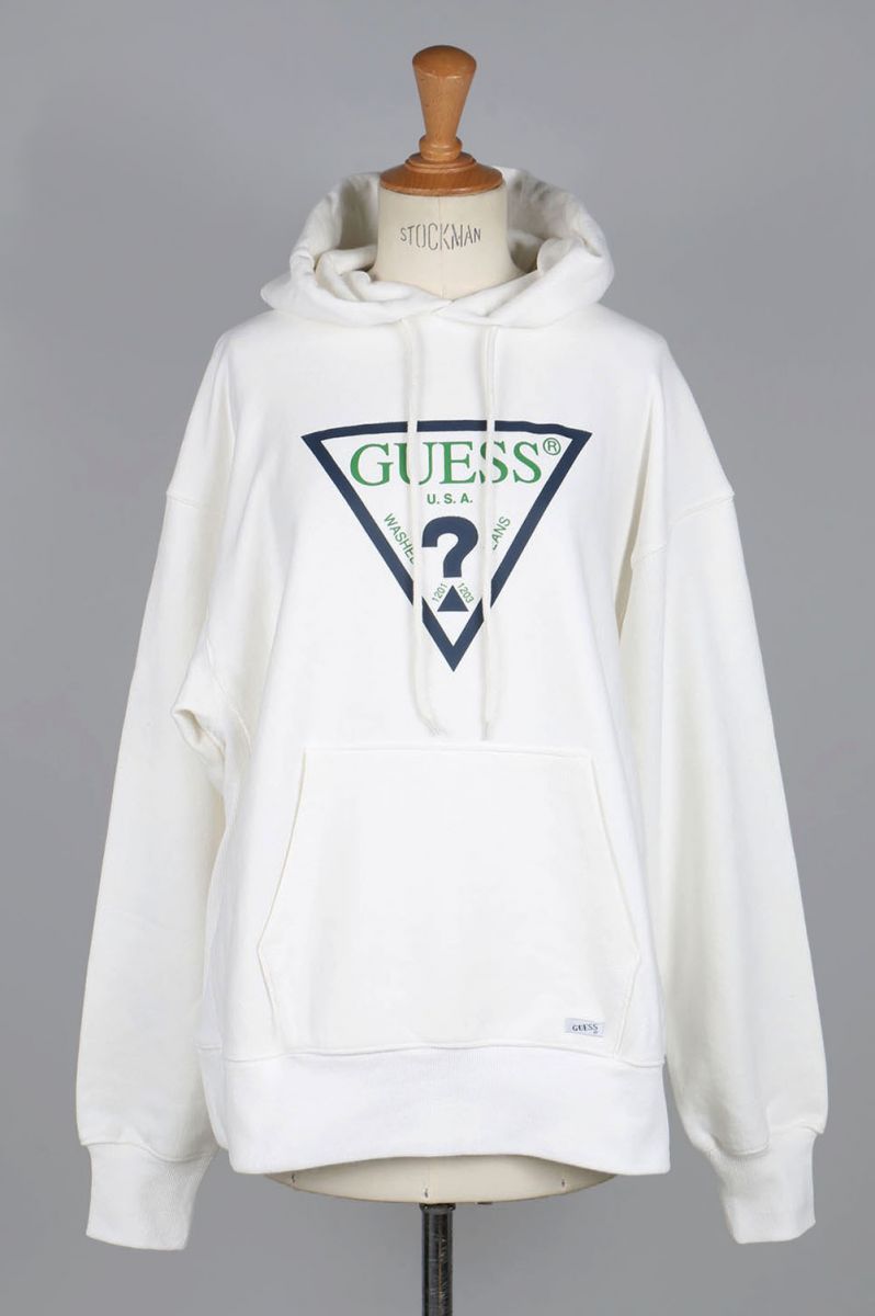 green and white hoodie