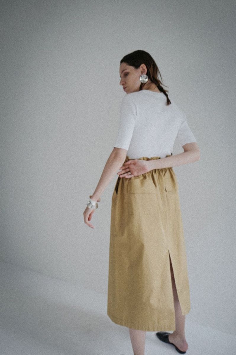 60%OFF】Military Shirring Long Skirt(16109-6111) Clane(クラネ)