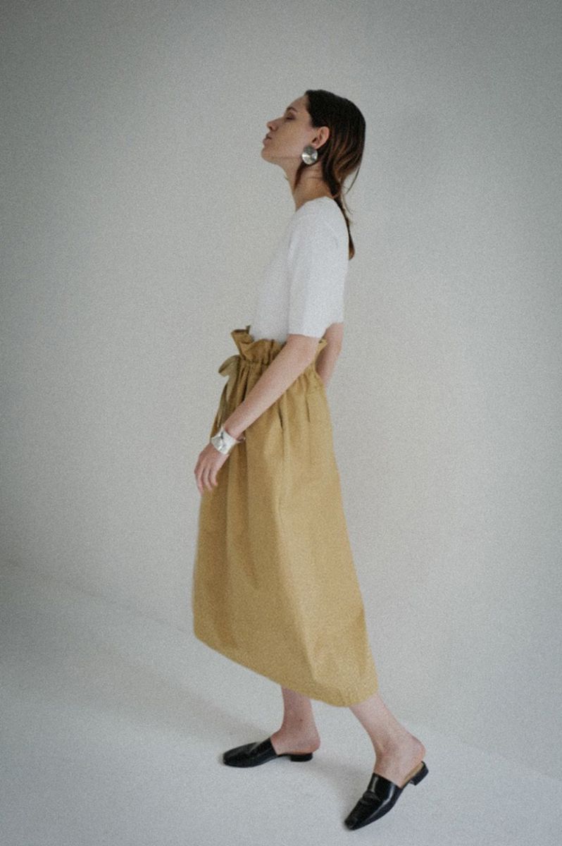 60%OFF】Military Shirring Long Skirt(16109-6111) Clane(クラネ)