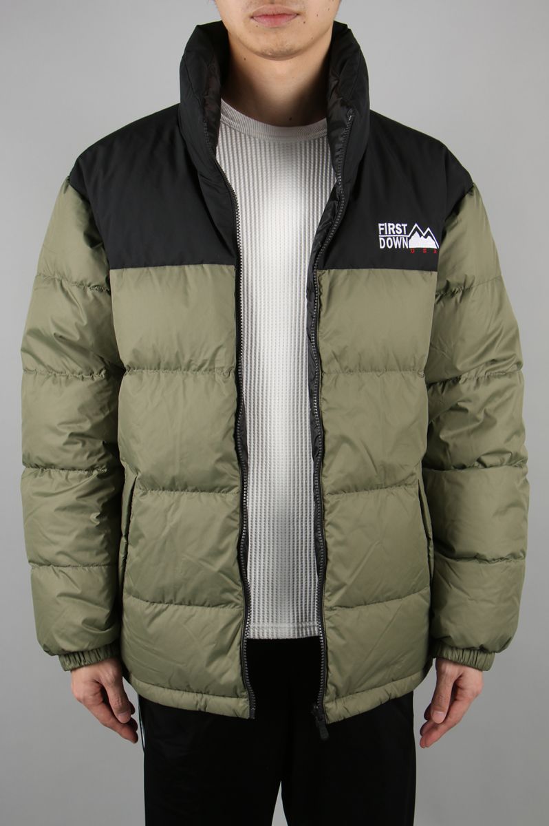 楽天市場 ファーストダウン メンズ ダウンジャケット リバーシブルダウン Reversible Down カーキ 正規取扱店 Deepinsideinc Store