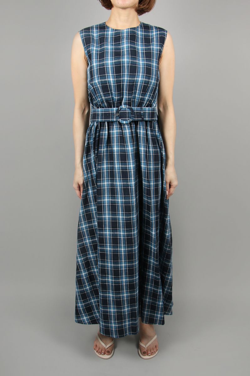 特価 ワンピース 40 Off Boulevard ブルーバード ブルバード Bluebird Dress Blue 13rfadre 01c Maxi Linen Madras Cibaut Com Ar