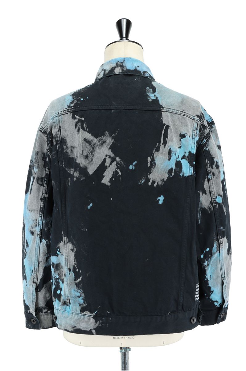 bleached denim jacket mens