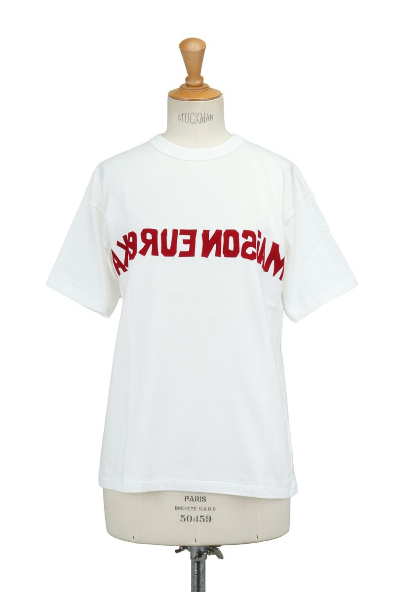 人気を誇る Eureka メゾンエウレカ Maison 291 White T Logo Me Flocky Tシャツ カットソー Win Bag Rs