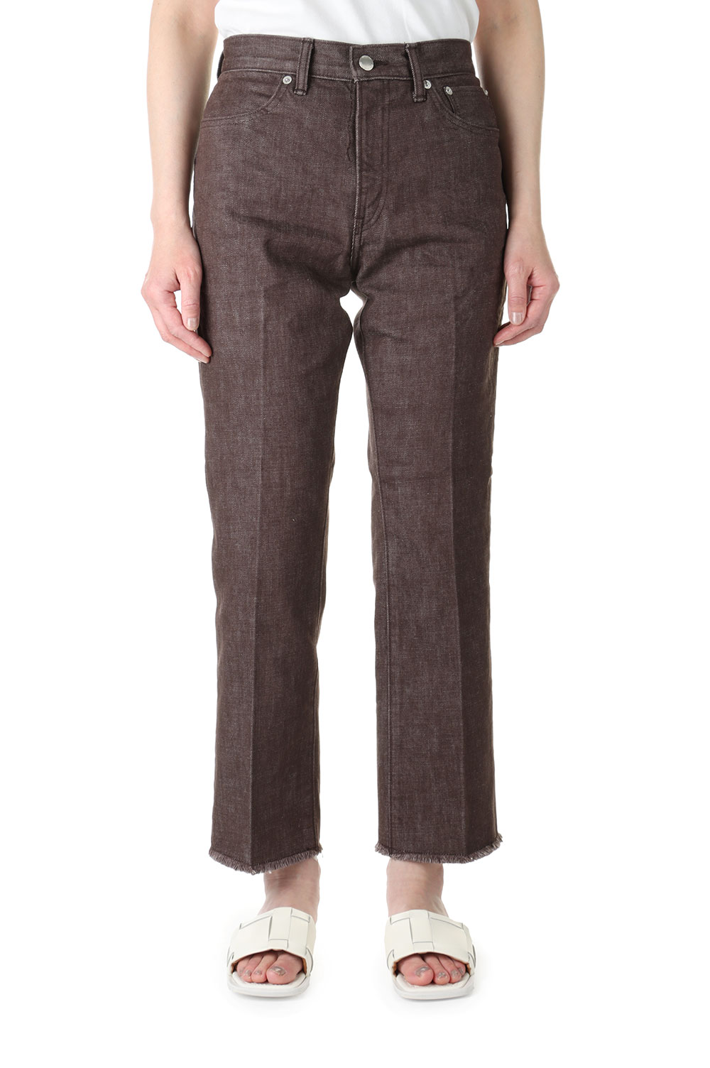 Color 5pocket Bootscut -BROWN (22SDM-#429L-CL-OW) Jane Smith(ジェーンスミス)