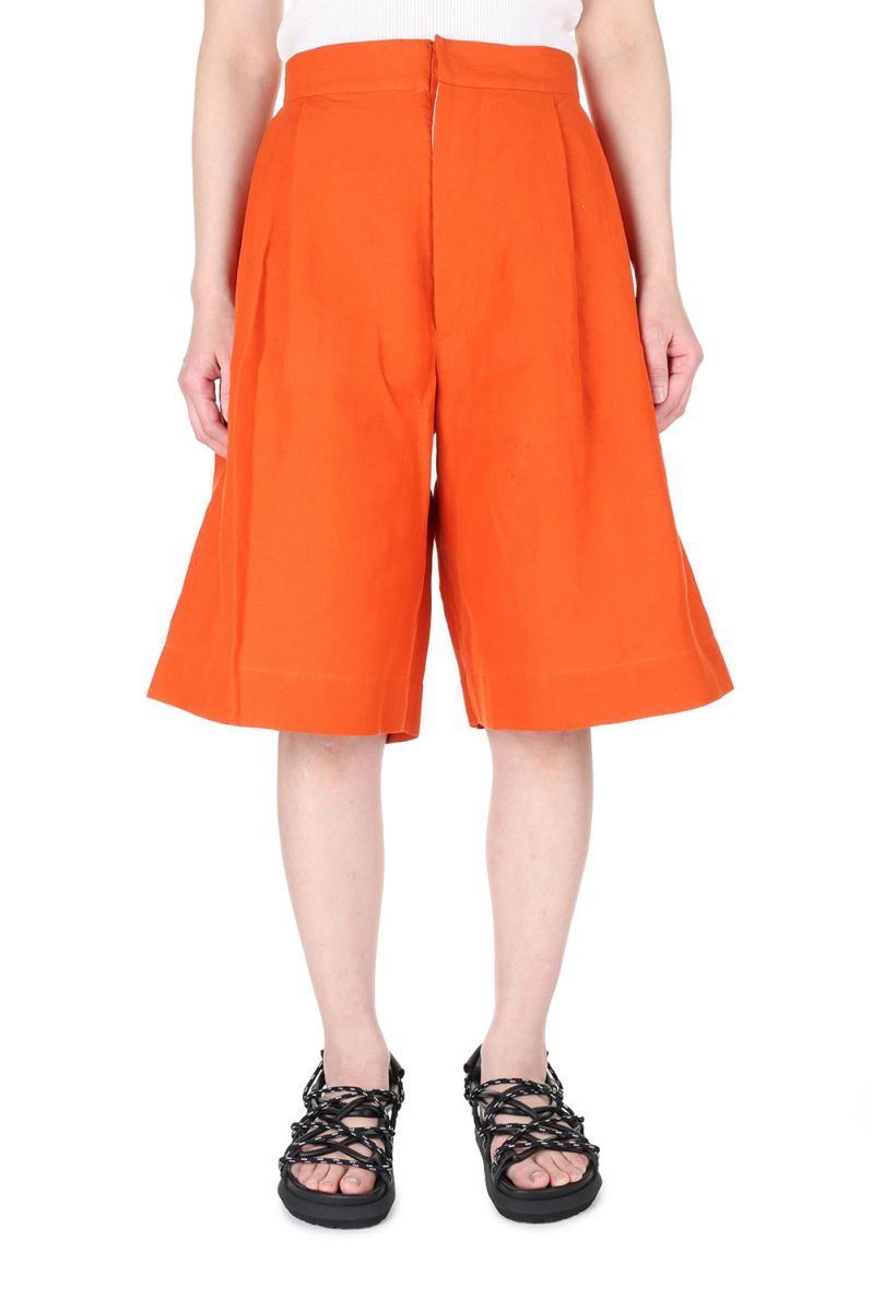 【P10倍】LINEN SHORTS -Orange (21SS-13-H) Jun Mikami(ジュンミカミ)|Deepinsideinc.Store