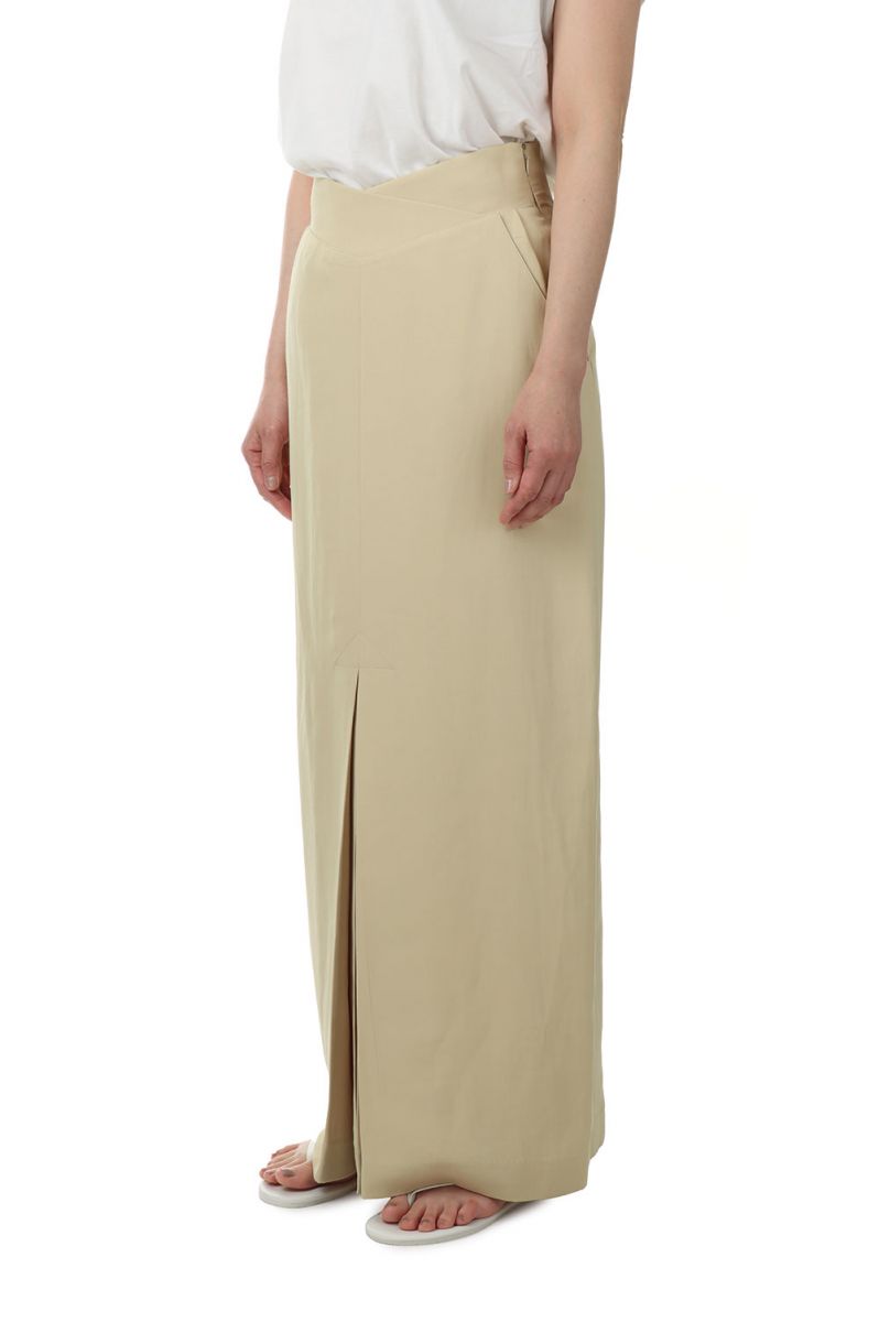 国内外の人気が集結 Twill Slit Skirt -YELLOW 12210801 Todayful