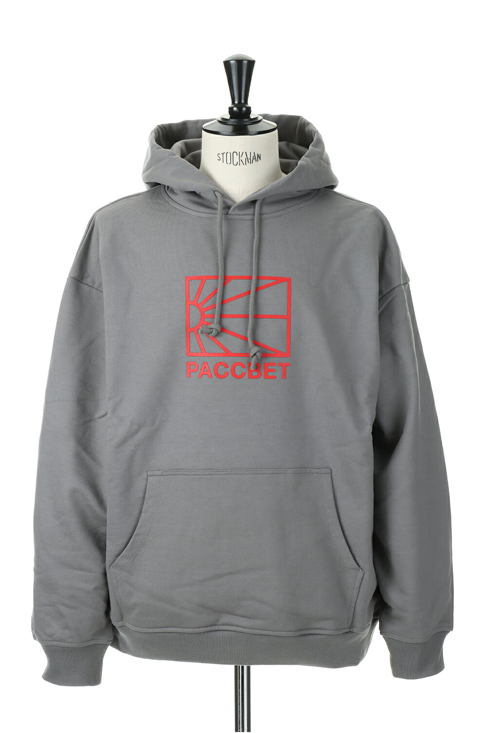 MEN BIG LOGO HOODIE KNIT/DARK GREY(PACC11T026) RASSVET(ラスベート)