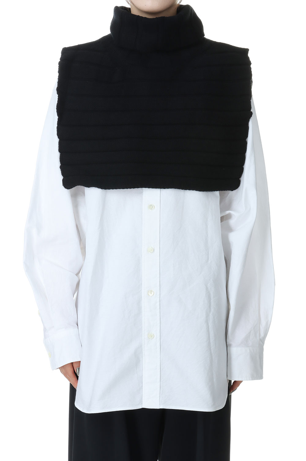 5G HIGH NECK KNIT BIBS -BLACK(22WKN-#414S) Jane Smith(ジェーンスミス)