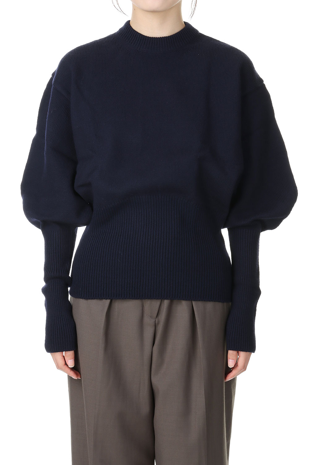 7G BALLOON SLEEVE PULLOVER -NAVY(22WKN-#506L) Jane Smith(ジェーンスミス)