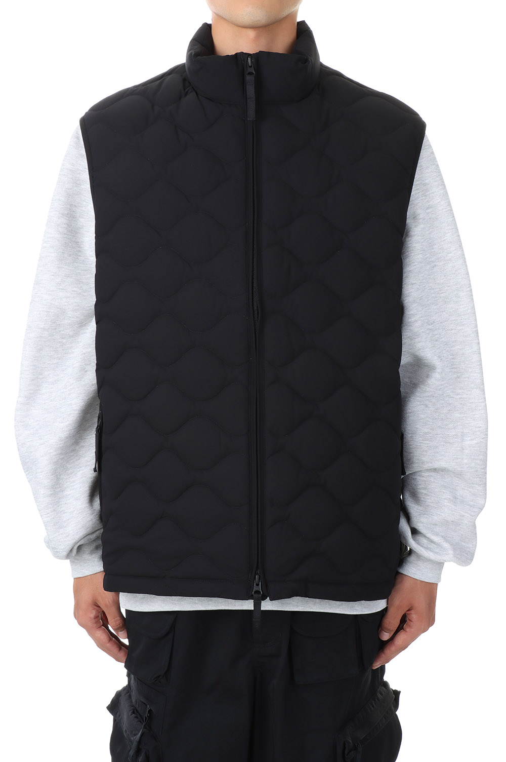TECH QUILT STAND COLLAR LINER VEST - BLACK (BJ-24022W) DAIWA PIER39(ダイワ ピア39)