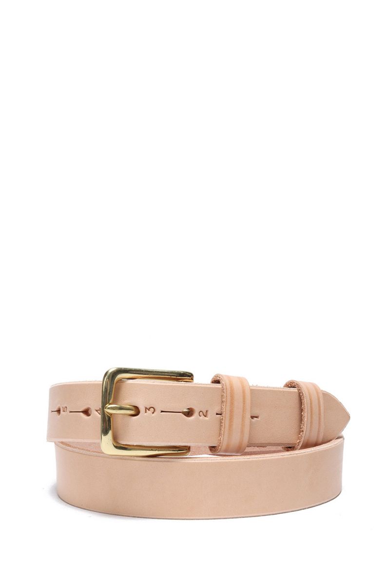 【P10倍】STIRRUP Leather Belt 2.8cm / TAN Jabez Cliff(ジャベツ・クリフ)｜Deepinsideinc.Store