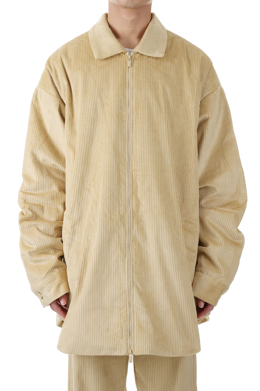 Shirt Jacket/Sand(202BT224124F) ESSENTIALS(エッセンシャルズ)