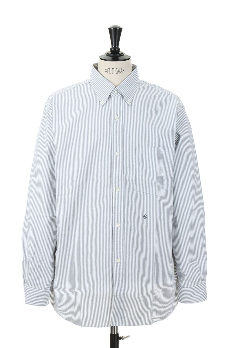 シャツ nanamica - nanamica Button Down Stripe Wind Shirt の通販 by