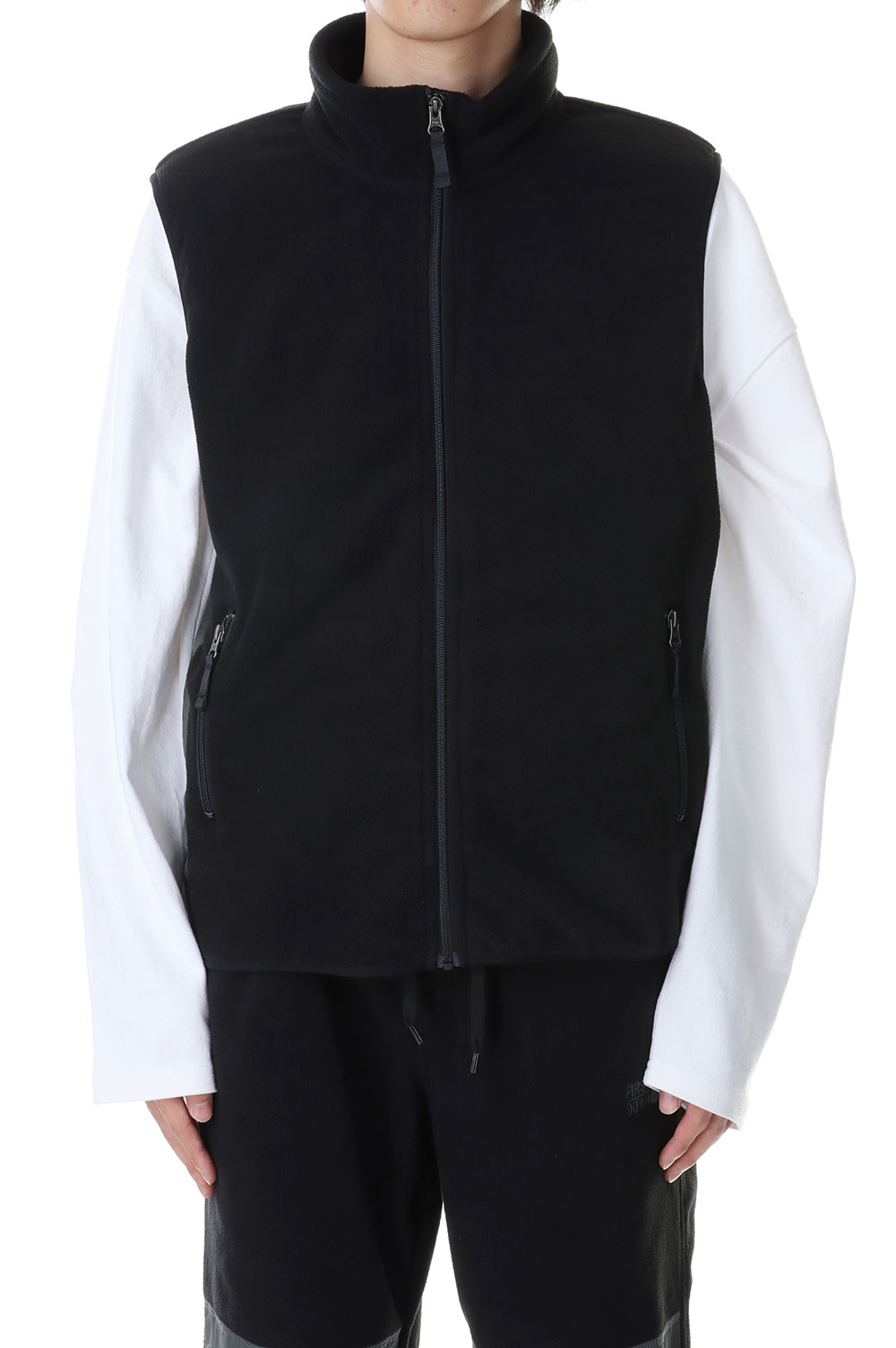 MICRO FLEECE VEST -BLACK(F542017) [BP] First Down -Men-(一塁手・落ち込む)First Down