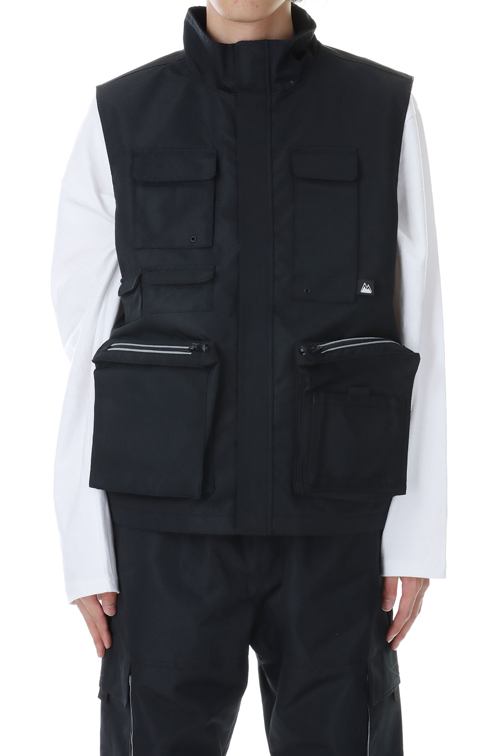 BACKFLEECEVESTHONEYCOMBLIPNYLON -BLACK(F542024) [BP] First Down -Men-(ファースト・ダウン)First Down｜Deepinsideinc.Store
