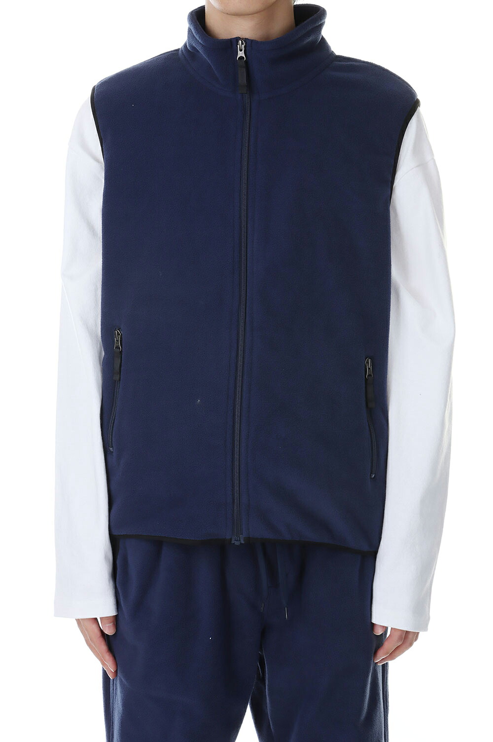 MICRO FLEECE VEST -NAVY(F542017) [BP] First Down -Men-(一塁手・落ち込む)First Down