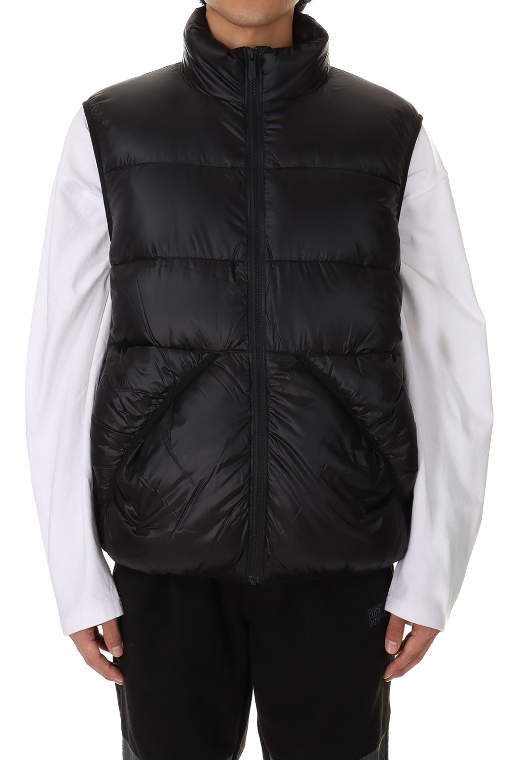 DOWN VEST NYLON TAFFETA -BLACK(F542009) [BP] First Down -Men-(ファースト・ダウン)First Down 19,800円