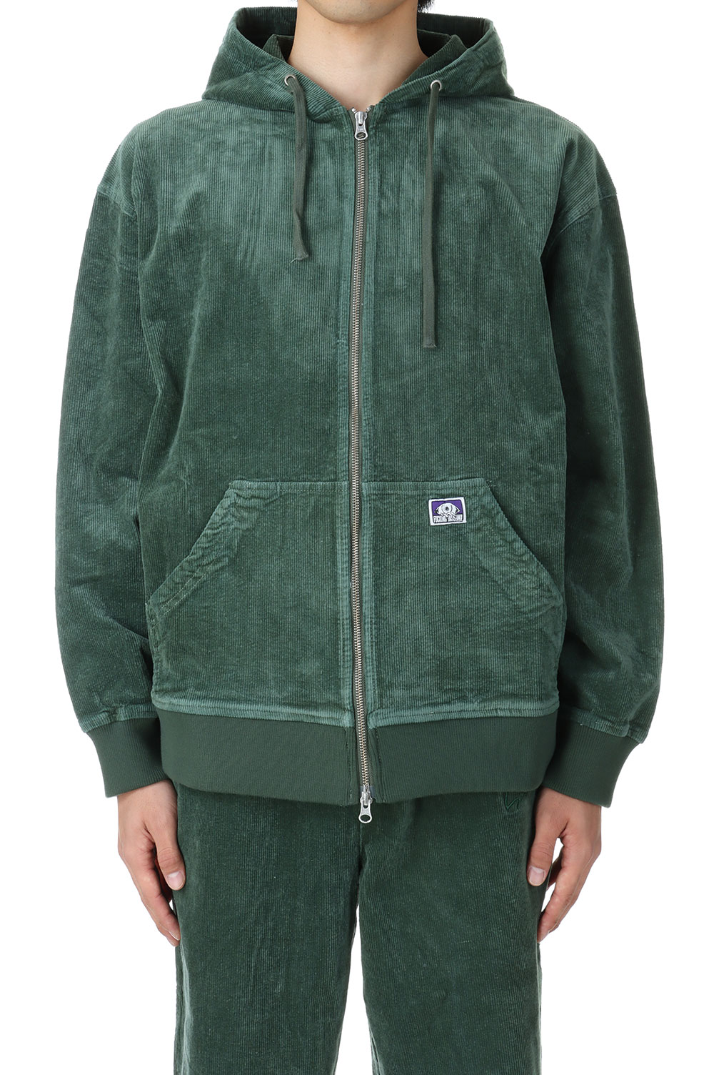【P10倍】Corduroy Zip Hoodie / Green Fucking Awesome(ファッキンオーサム)｜Deepinsideinc.Store