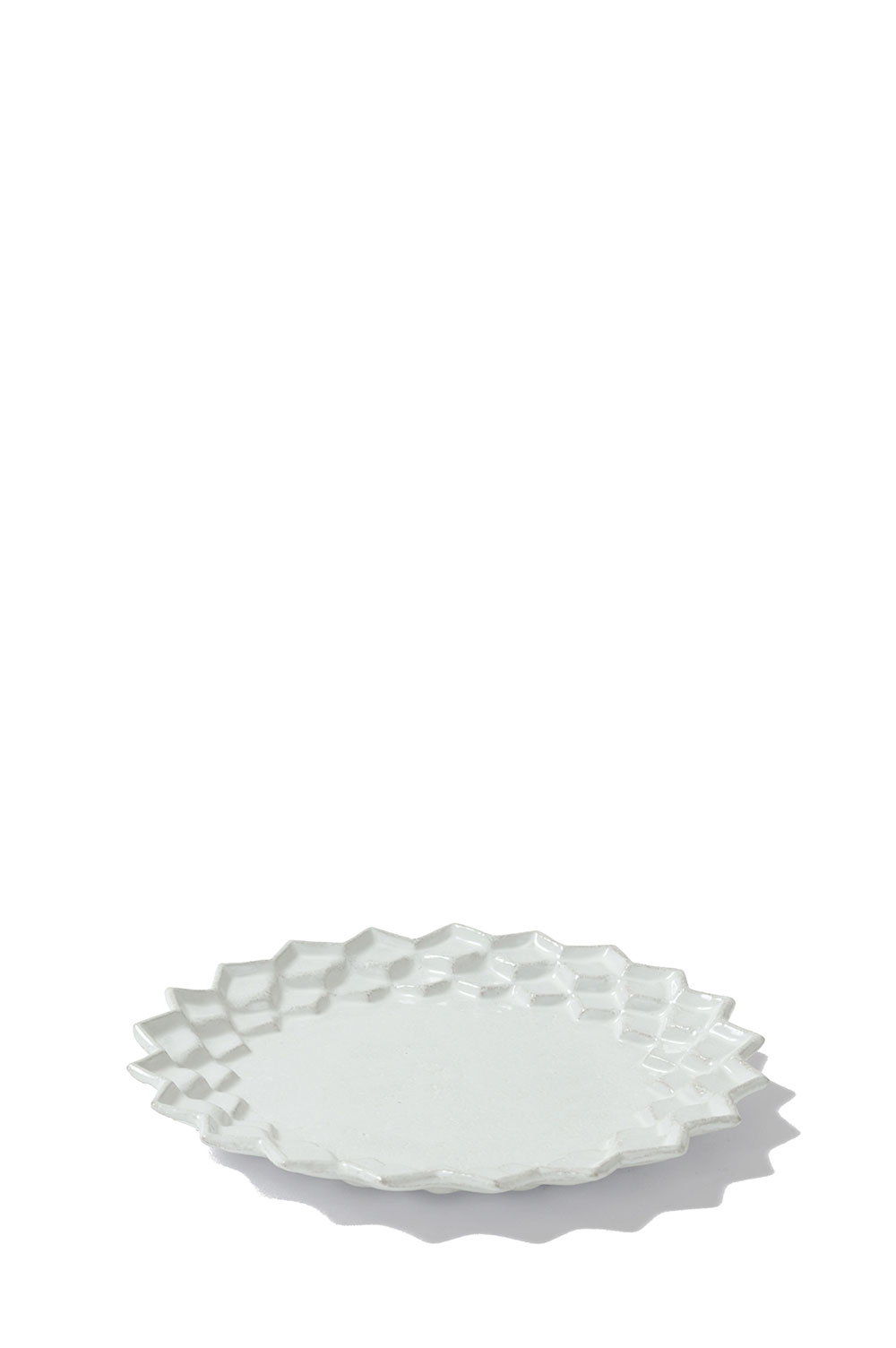 【P20倍】Cube Saucer 2 / 15cm(SSCCBE2) Astier de Villatte(アスティエ・ド・ヴィラット)｜Deepinsideinc.Store