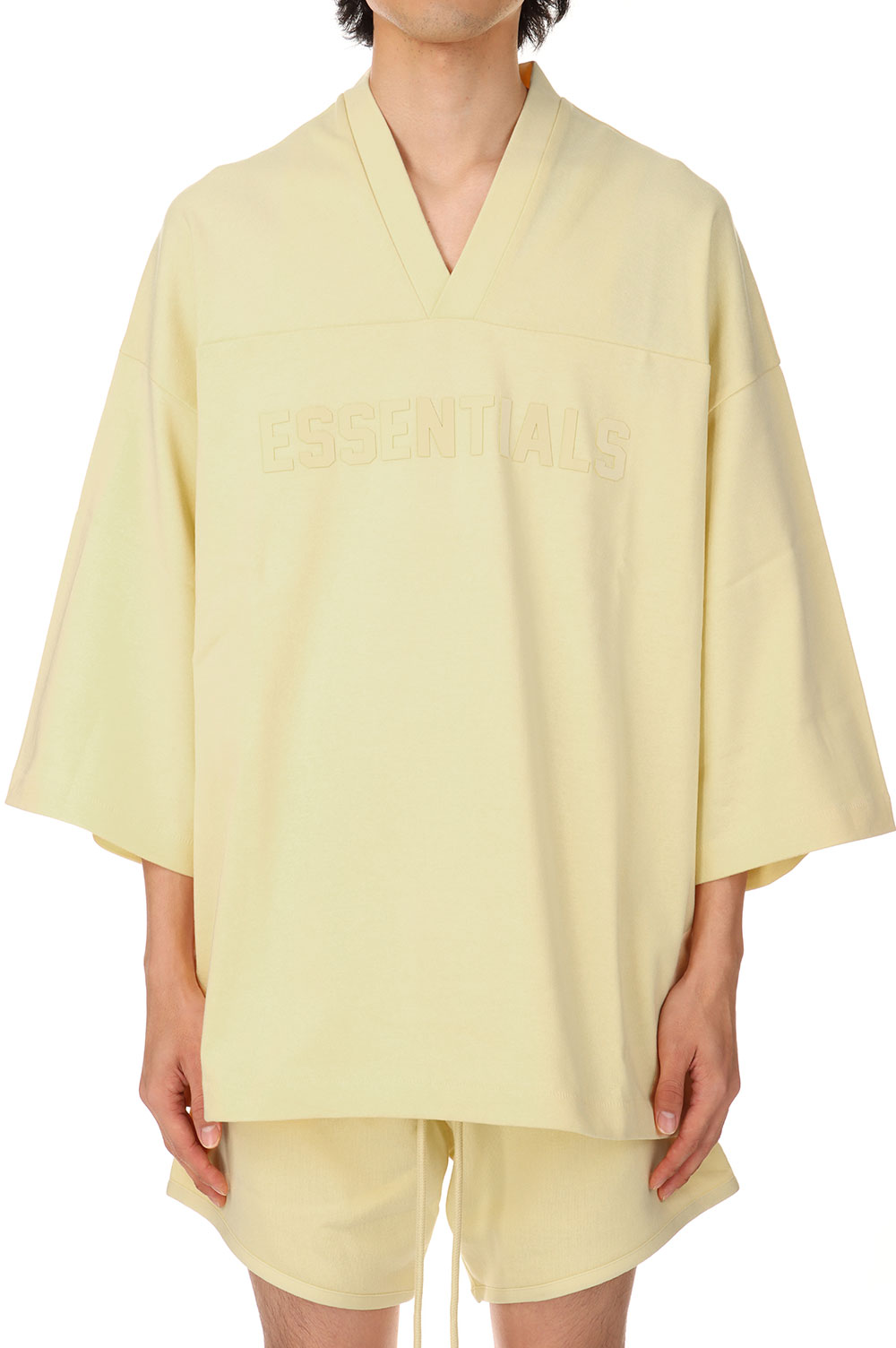 Essential V-Neck /Garden Yellow(125SP244101F) ESSENTIALS(エッセンシャルズ)