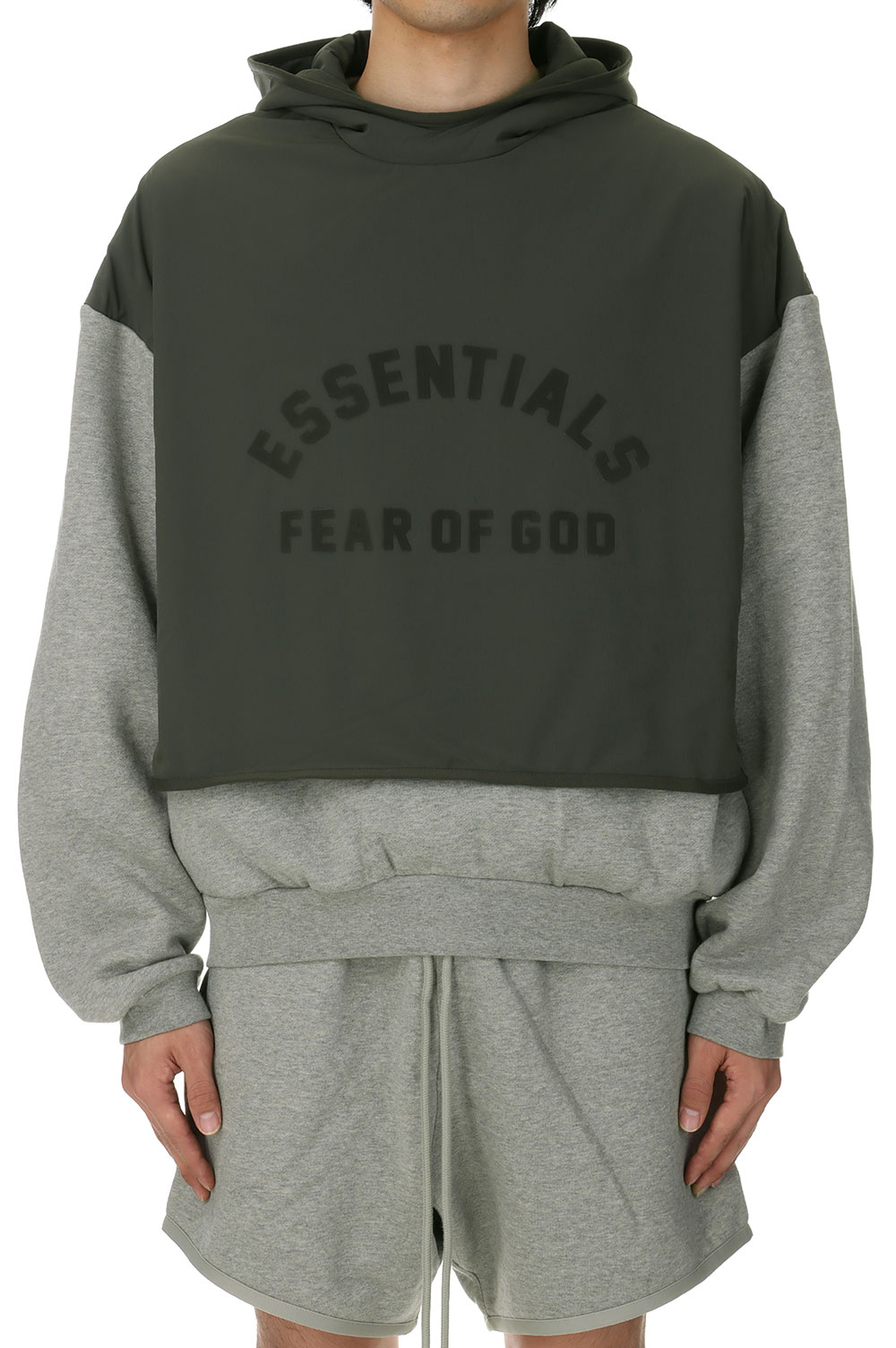 Nylon Fleece Hooded Sweater/Dark Heather(202SP244323F) ESSENTIALS(エッセンシャルズ)