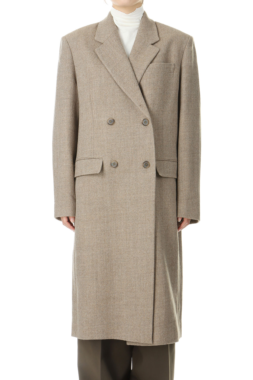 Wool100% Chester Coat -GRAY BEIGE (12420002) Todayful(トゥデイフル)|Deepinsideinc.Store