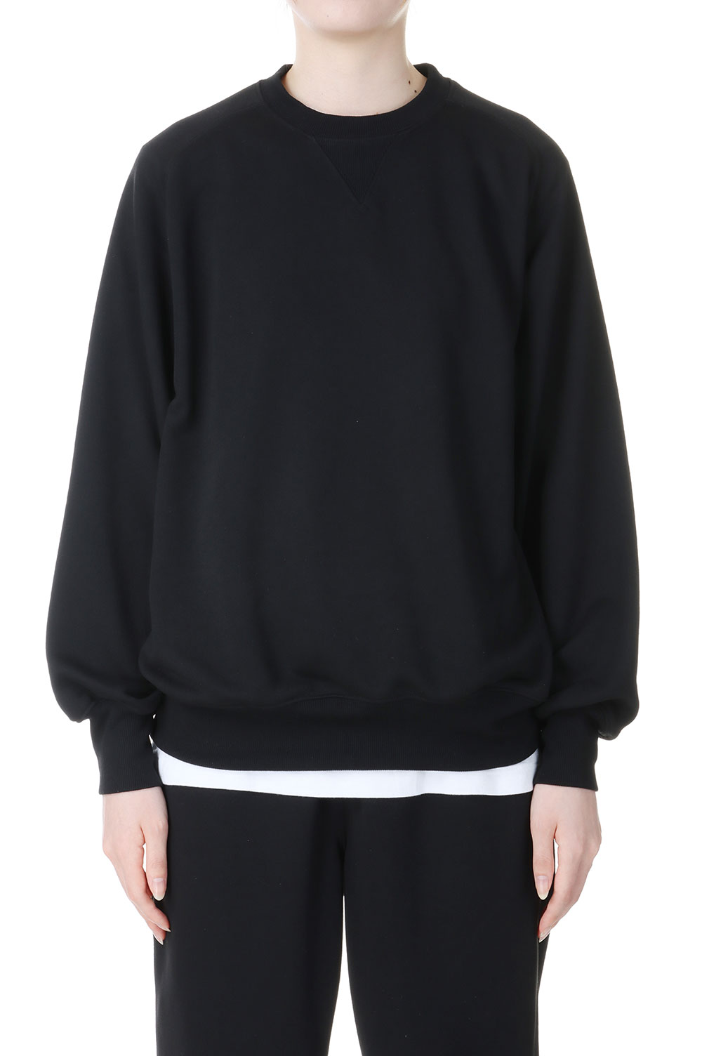 W\u0027s TECH SWEAT CREW FREEDOM SLEEVE -Black (BE-51024WL) DAIWA PIER39 -Women-(ダイワ ピア 39)