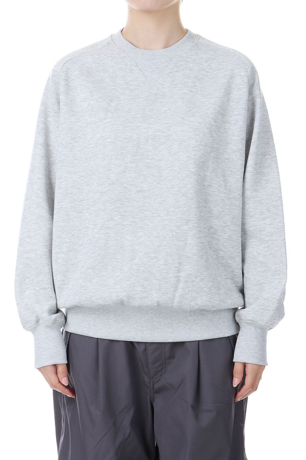 W's TECH SWEAT CREW FREEDOM SLEEVE -Top Gray (BE-51024WL) DAIWA PIER39 -Women-(ダイワ ピア 39)｜Deepinsideinc.Store