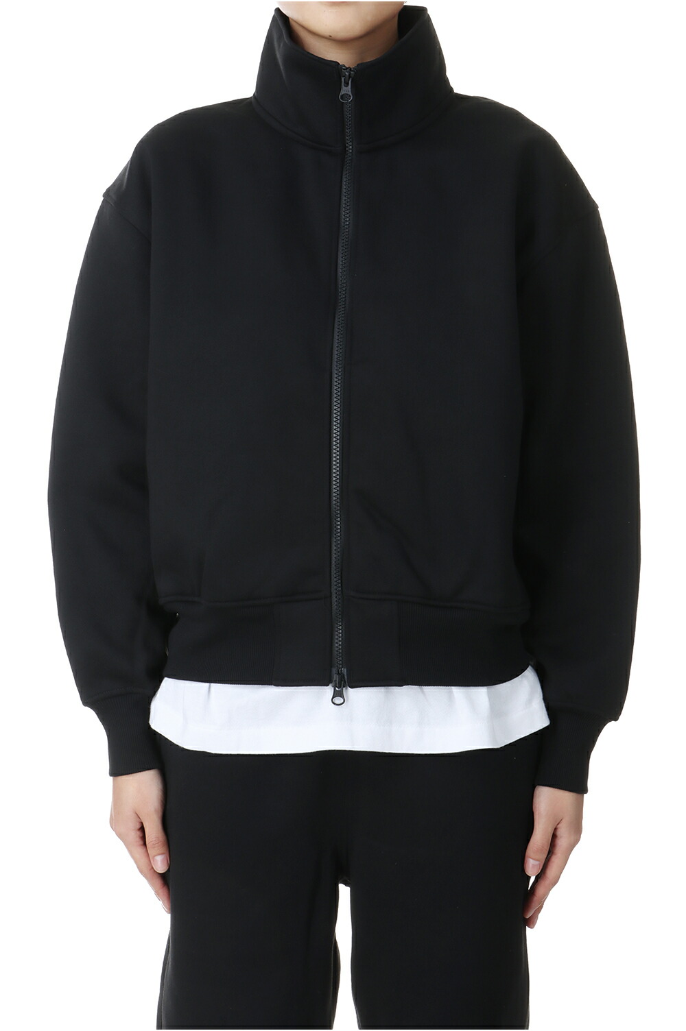 【P5倍】W\u0027s TECH SWEAT STAND ZIP-CARDIGAN -Black (BE-54024WL) DAIWA PIER39 -Women-(ダイワ ピア 39) トップス-スウェット・トレーナー-レディースファッション