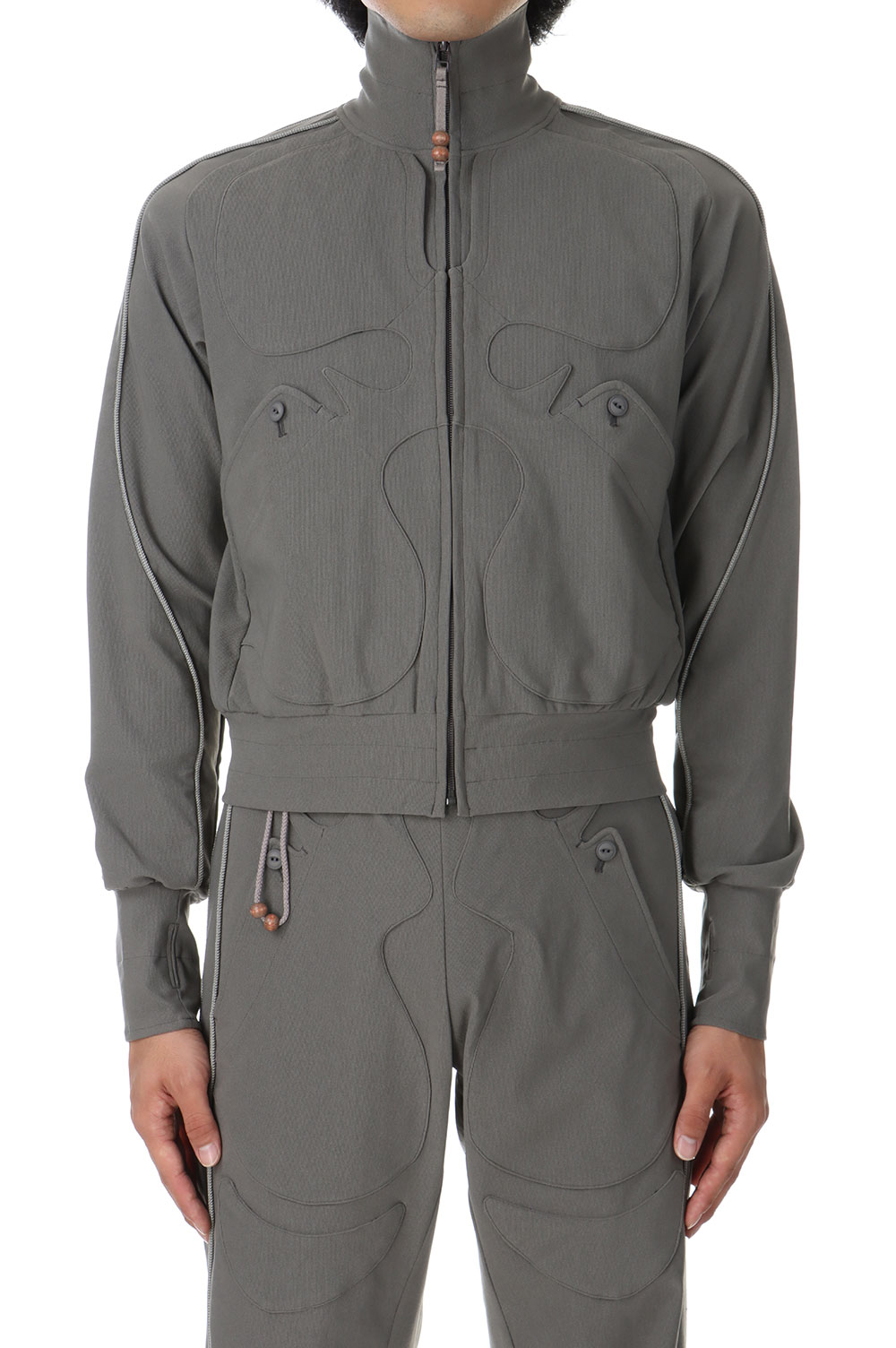 【P10倍】HNMN TOP/GRAY(JI-24AW-BZ01) JIAN YE(ジェンイェ)｜Deepinsideinc.Store