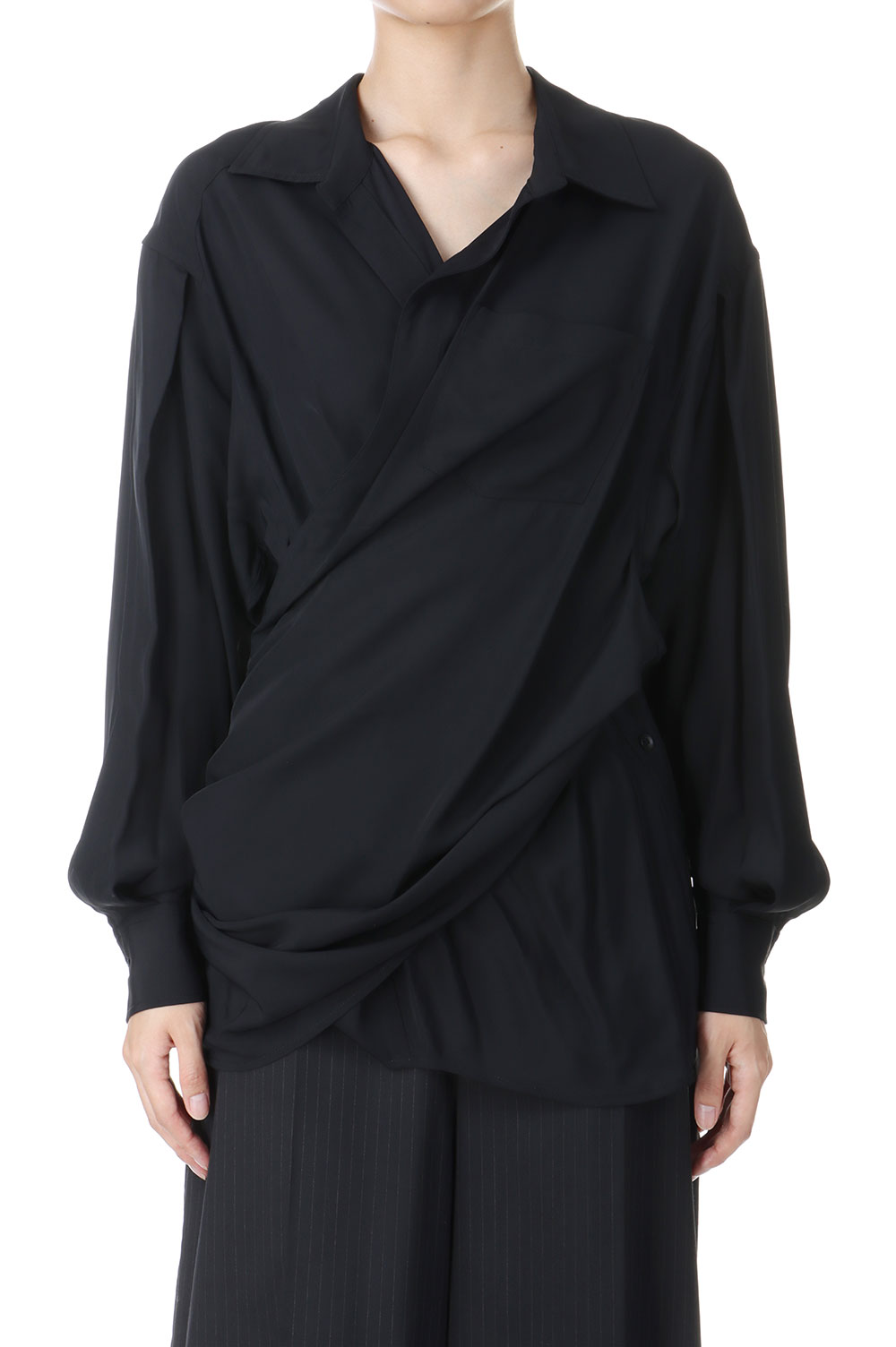 LOLA 01-BLACK (AA24AW-T04-01) (double weave) AKIKO AOKI(アキコアオキ)