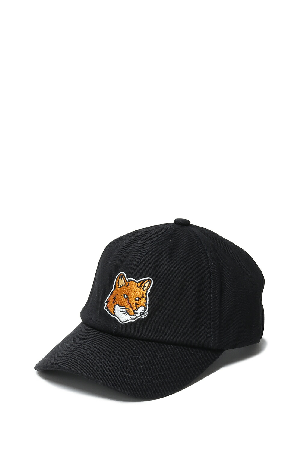 新品 Maison Kitsuné 海外限定 パンダ キャップ　黒 LARGE FOX HEAD 6P CAP | Maison Kitsuné