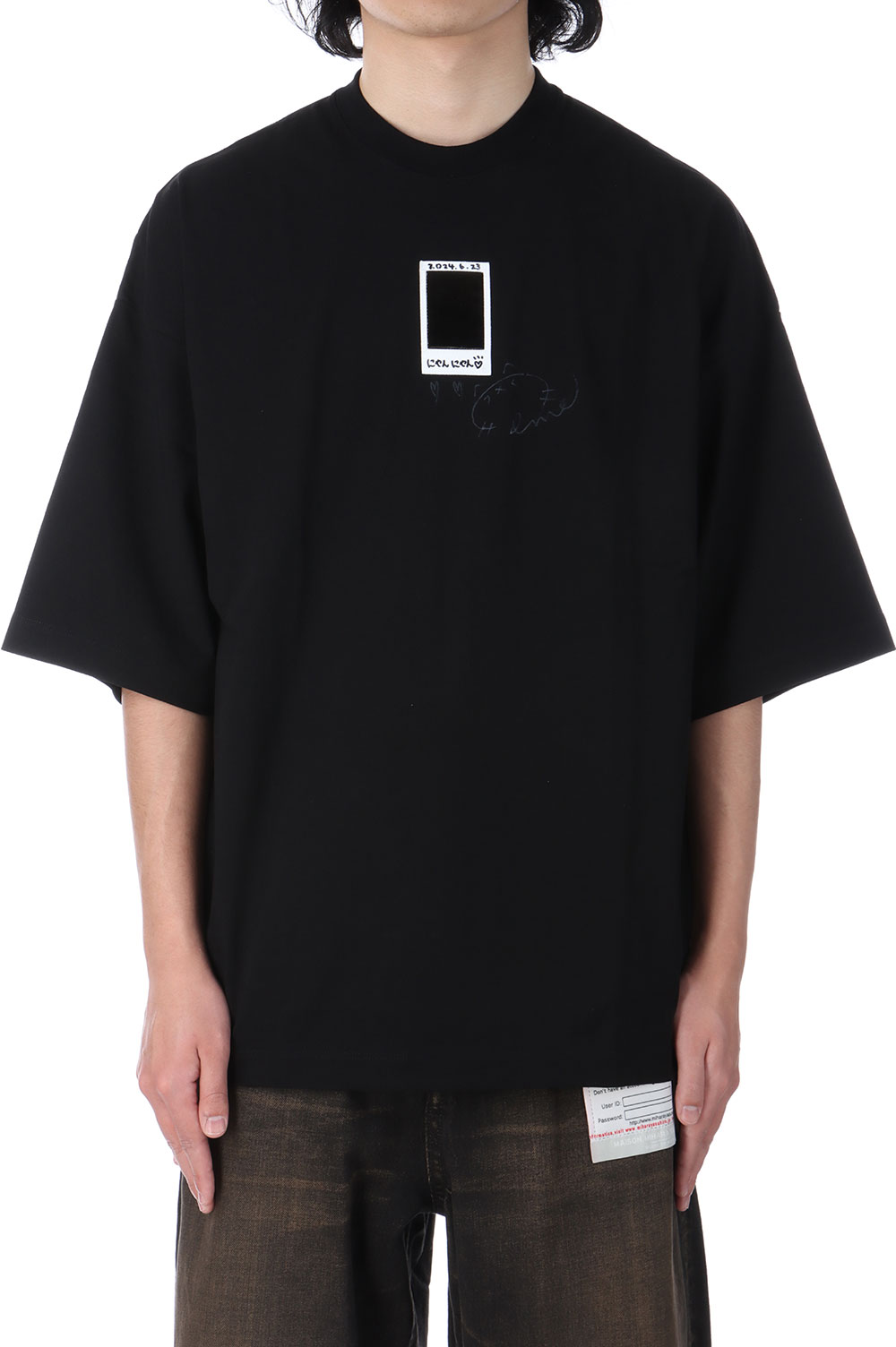 CHEKI RAINBOW-FILM T-SHIRT - BLACK (25SS31CS369) doublet(ダブレット)