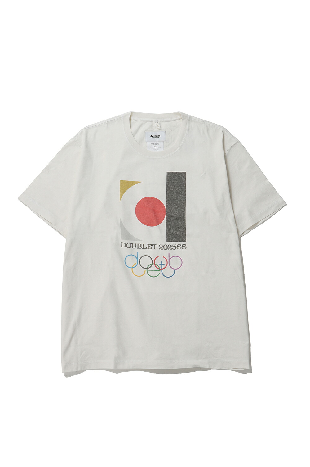 【P10倍】DOUBLET2025SS LOGO T-SHIRT - WHITE (25SS46CS383) doublet(ダブレット)|Deepinsideinc.Store