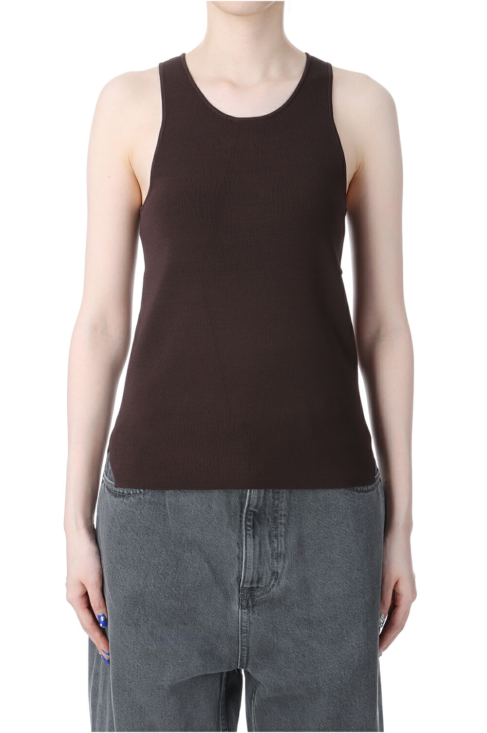 Highgauge Knit Tanktop -CHOCOLATE (12510511) Todayful(トゥデイフル)