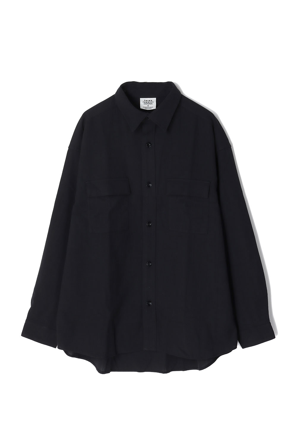C.P.O Shirt (FRESCA Broad for Towel loom) / Black (TFIN-2801) THING FABRICS(シング ファブリックス)