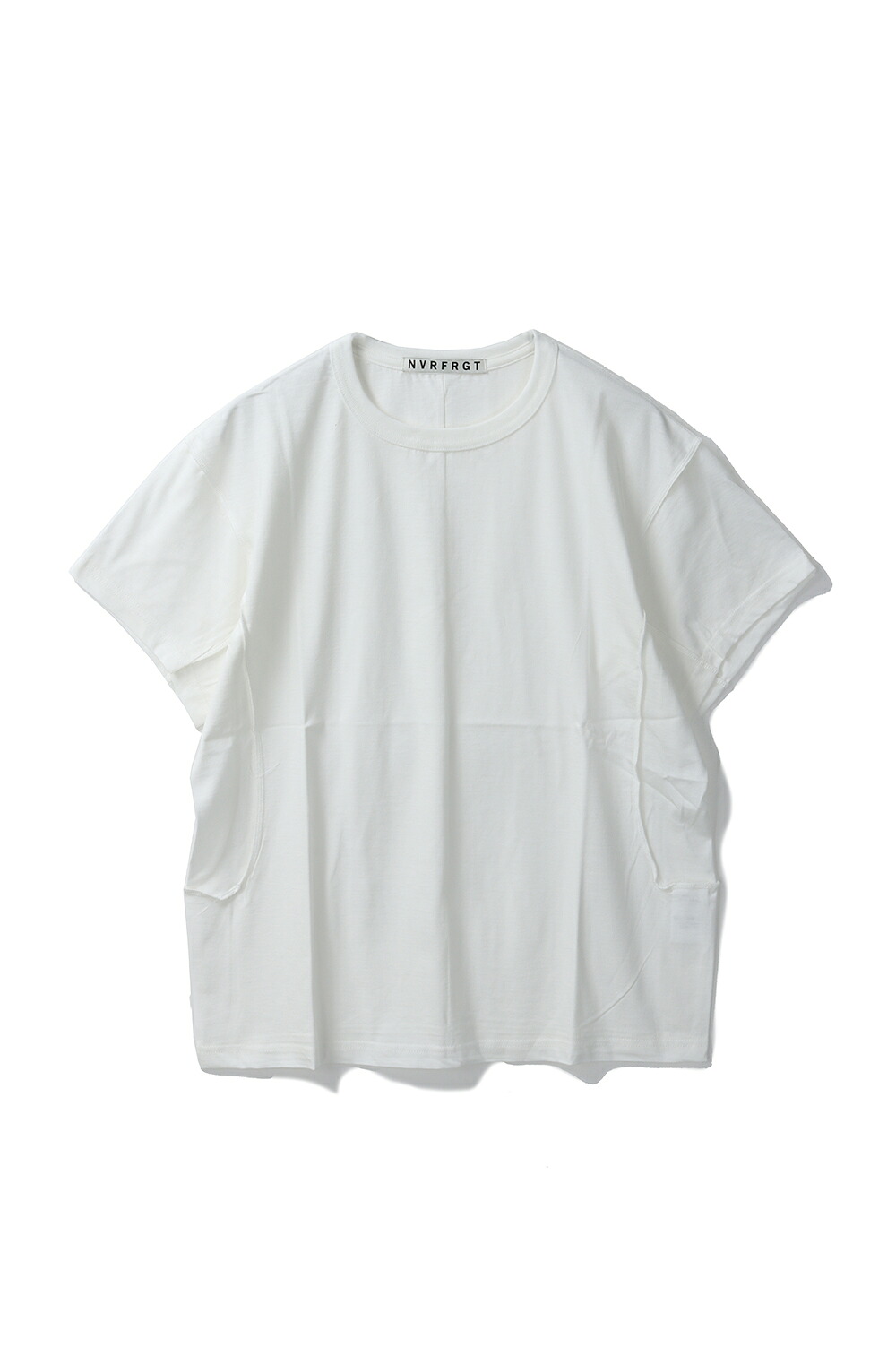HALF SLEEVE T-SHIRT - WHITE (NF251T06) NVRFRGT(ネヴァーフォーゲット)