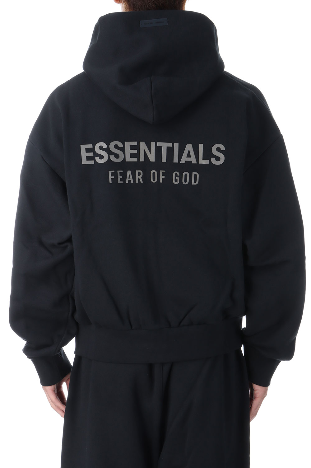 Classic Fit Fleece Zip-Up Hoodie / Jet Black (192SP254780F) ESSENTIALS(エッセンシャルズ)