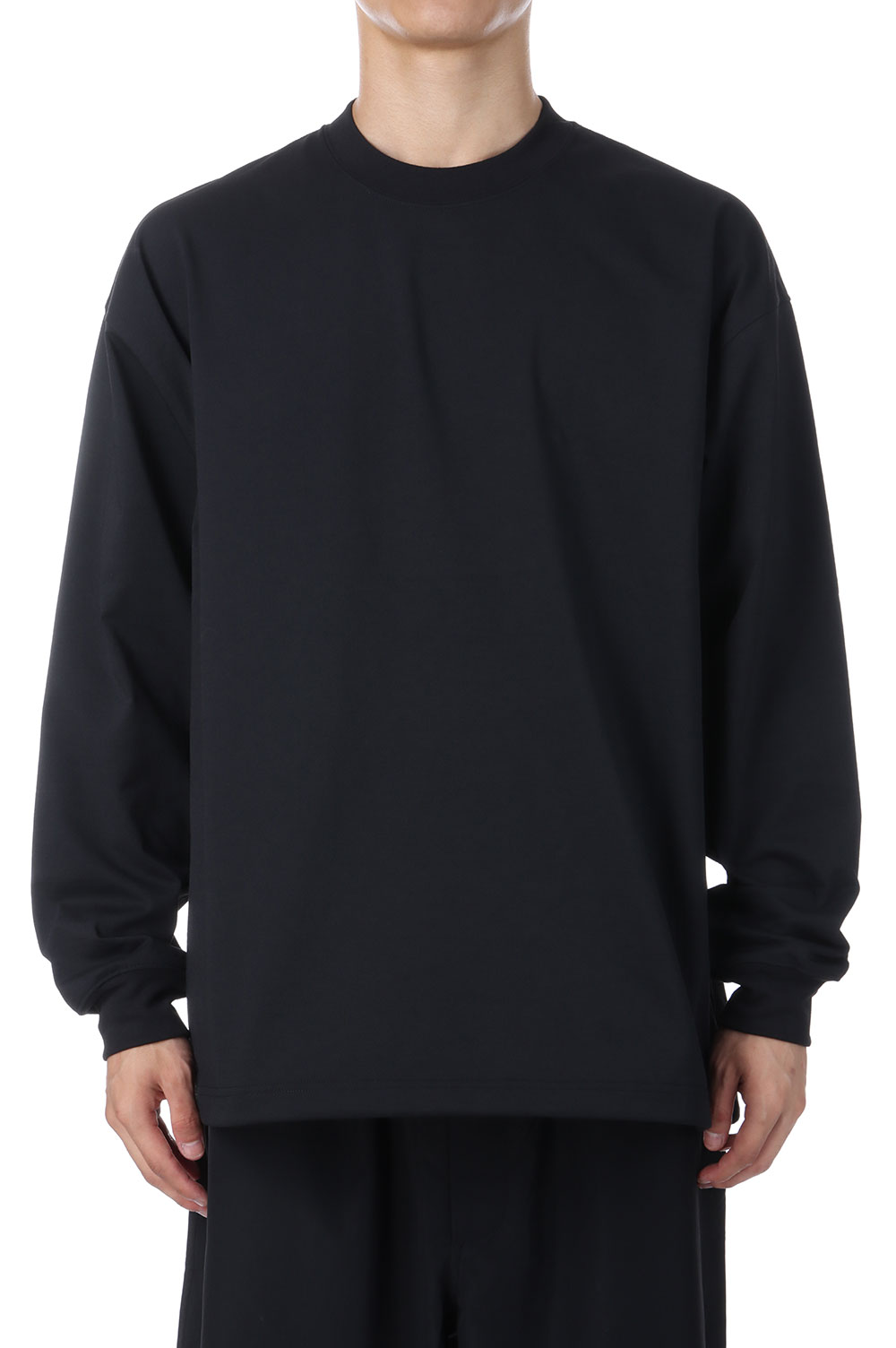 TECH DRAWSTRING TEE L/S - BLACK (BE-31025W) DAIWA PIER39(ダイワ ピア39)