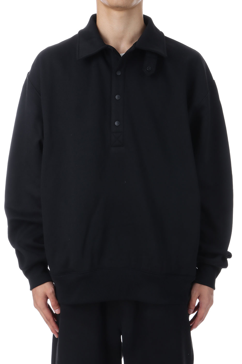 【P5倍】TECH SWEAT SNAP PULLOVER - BLACK (BE-53025W) DAIWA PIER39(ダイワ ピア39)