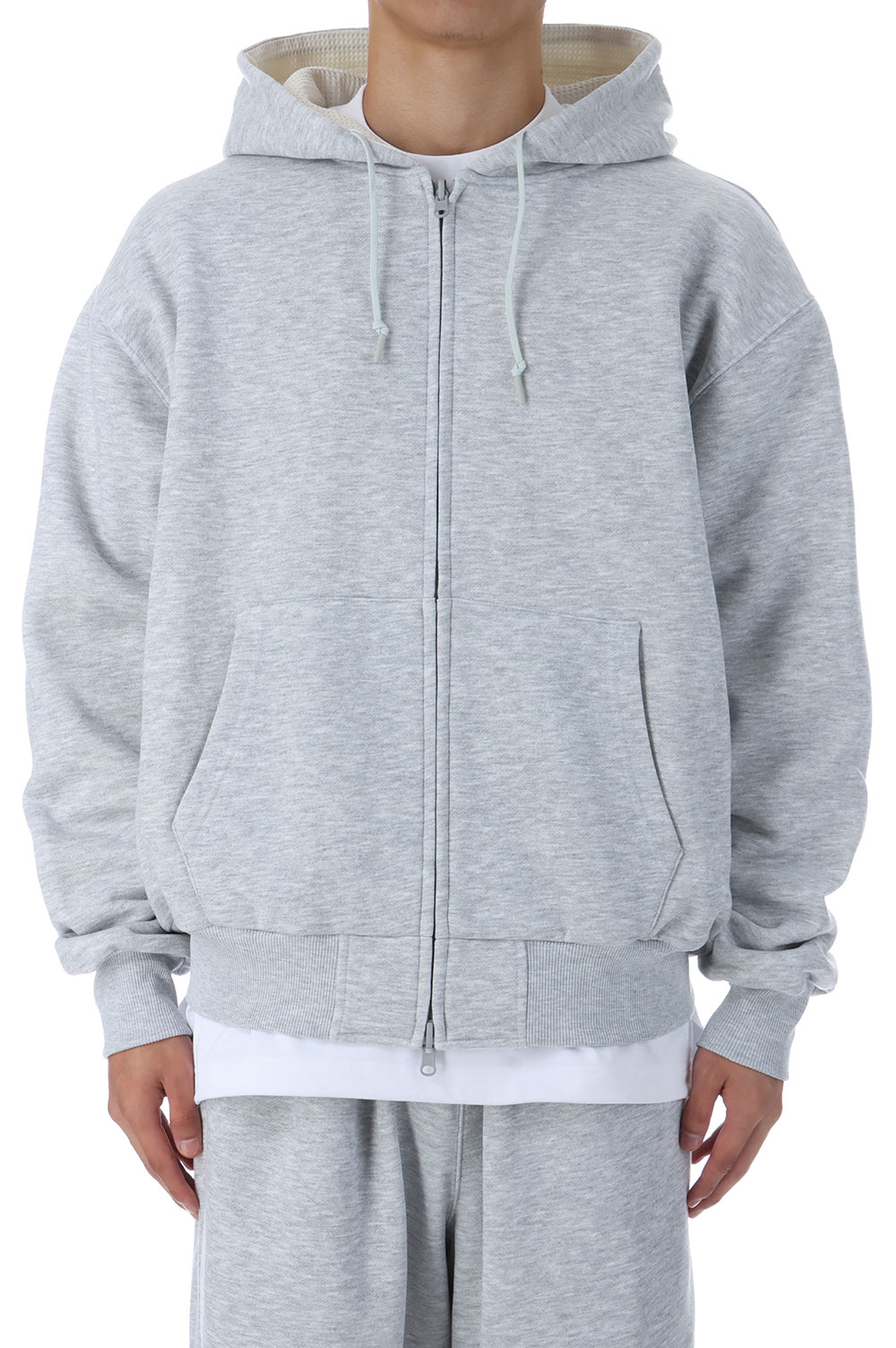 TECH SWEAT DOUBLE FACE PARKA - HEATHER GRAY (BE-54025W) DAIWA PIER39(ダイワ ピア39)