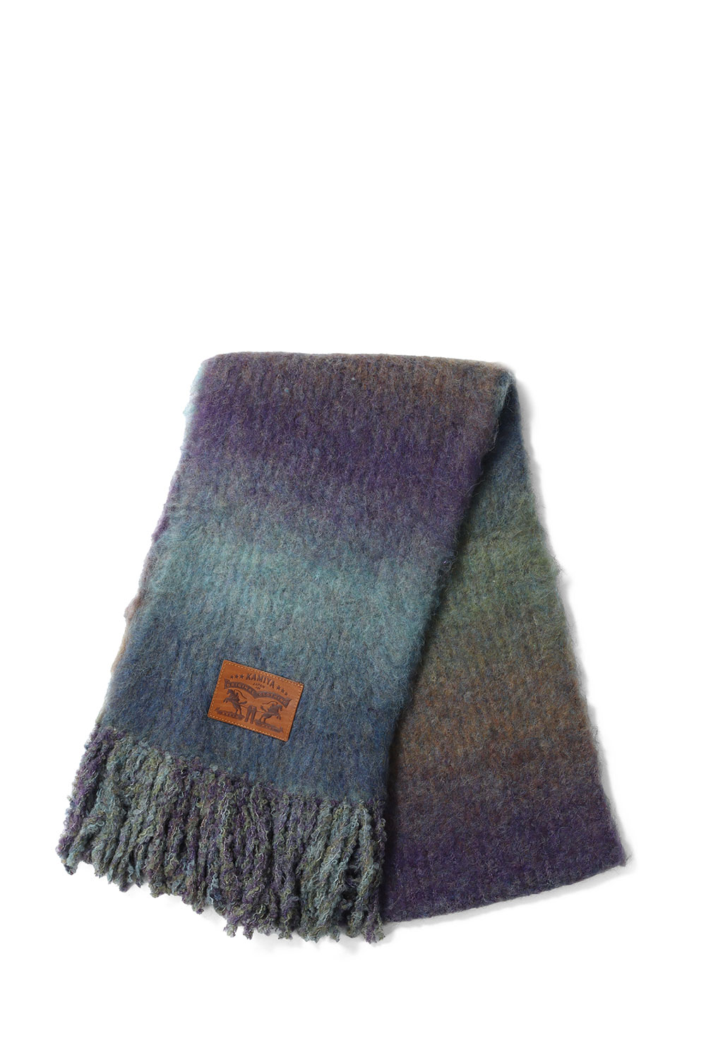 Gradient Knit Scarf - BLUE (G15AC201) KAMIYA(カミヤ)