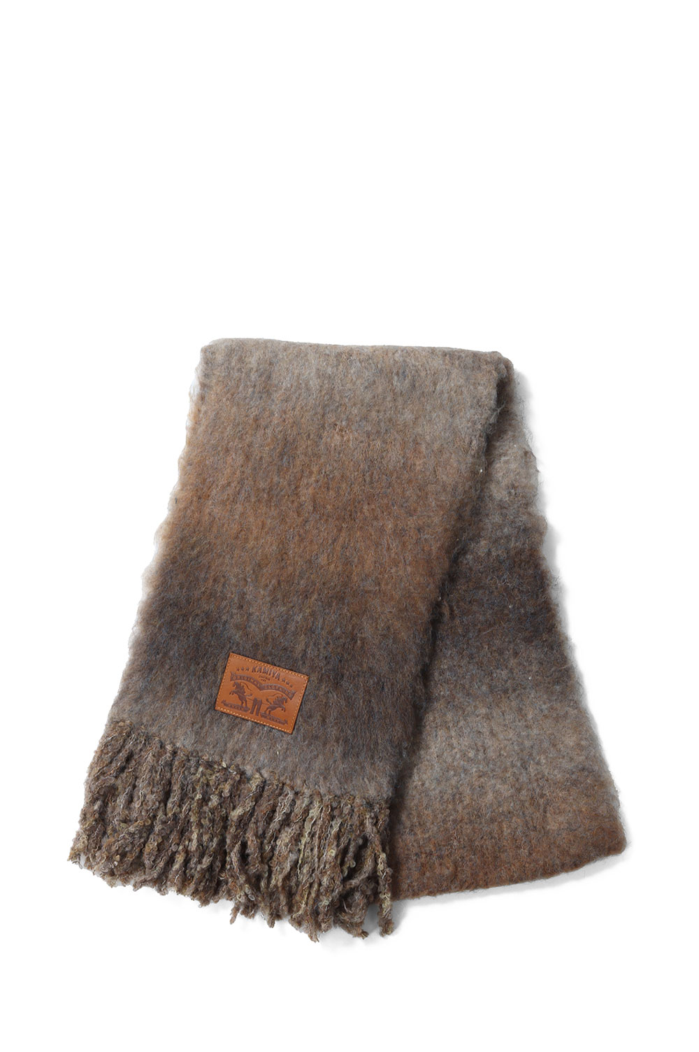 Gradient Knit Scarf - BROWN (G15AC201) KAMIYA(カミヤ)